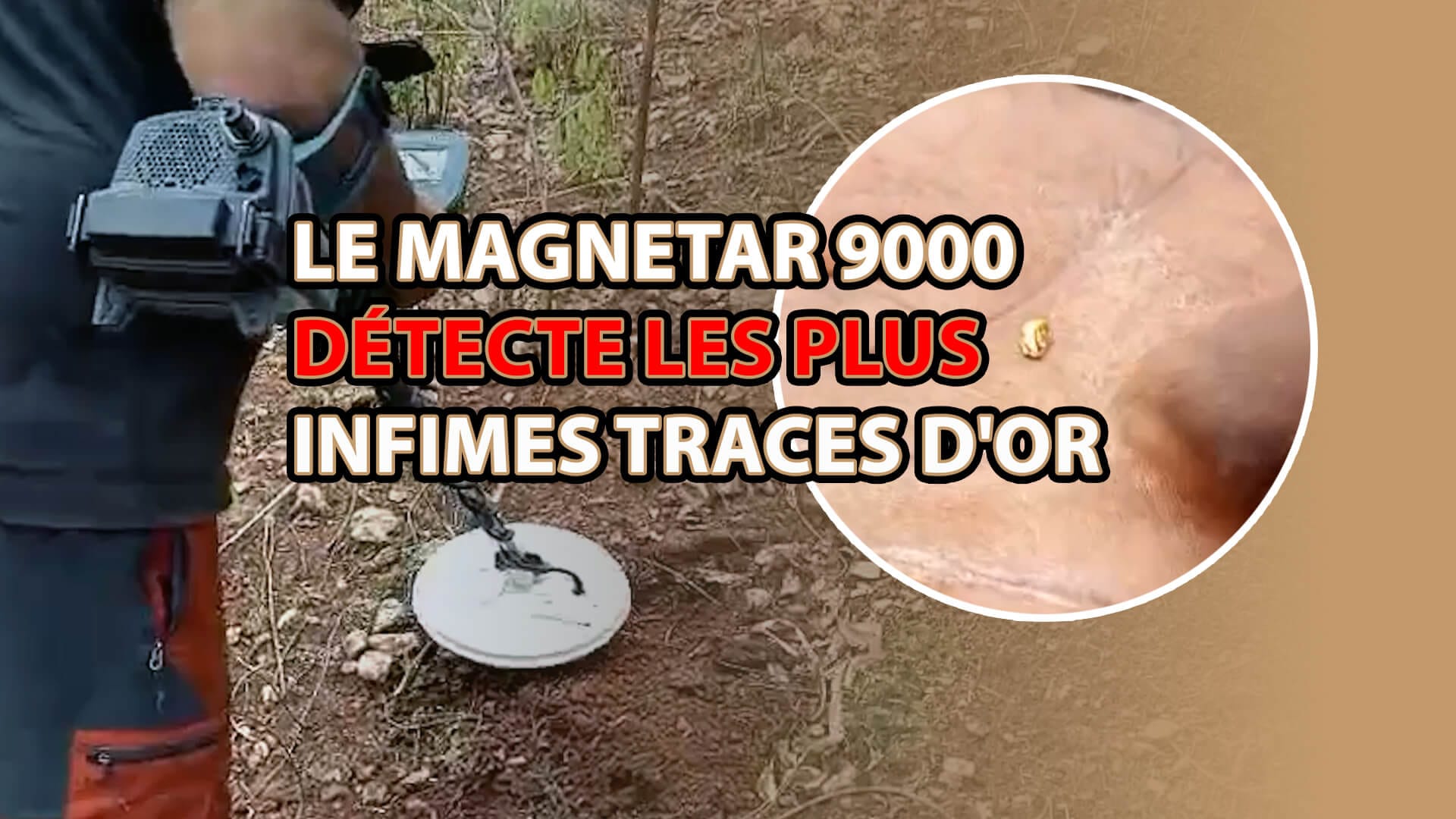 Détecteur d’or à impulsions Magnetar 9000 : photo prise sur le terrain en Afrique Magnetar 9000 Detects Tiny Gold